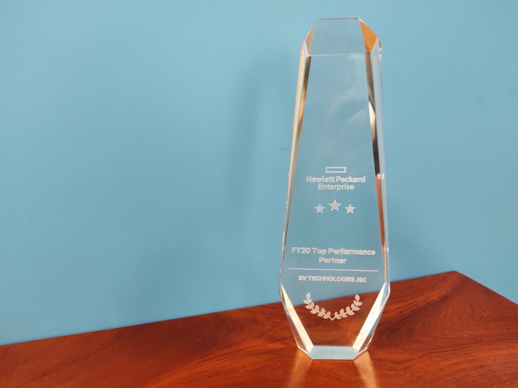 HPE FY20 Top Performance Partner – Giải thưởng dành cho đối tác xuất sắc năm 2020