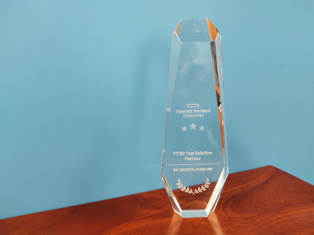 HPE FY20 Top Solution Partner – Giải thưởng dành cho đối tác xuất sắc trong hoạt động tư vấn giải pháp năm 2020
