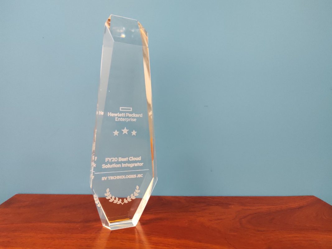 HPE FY20 Best Cloud Solution Integrator – Giải thưởng dành cho đối tác xuất sắc trong hoạt động tư vấn giải pháp Cloud năm 2020