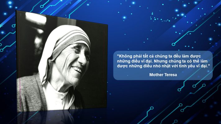 Khong phai tat ca chung ta deu lam duoc nhung dieu vi dai, nhung chung ta co the lam duoc nhung dieu nho nhat voi tinh yeu vi dai